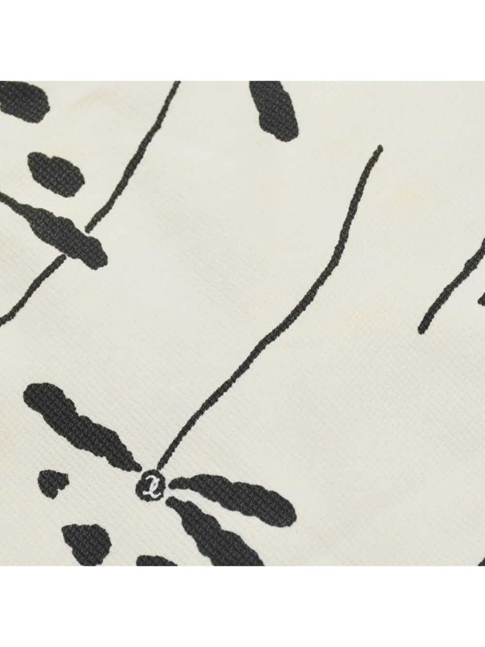 Chanel Mini Dress White Black Dragonfly Rayon Acetate Vintage